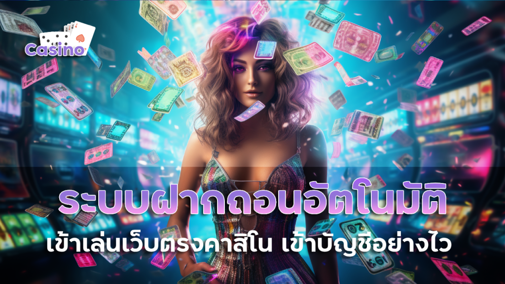 แนะนำระบบฝากถอนอัตโนมัติ เพียง 5 วิ เข้าเล่นเว็บตรงคาสิโน เข้าบัญชีอย่างไว